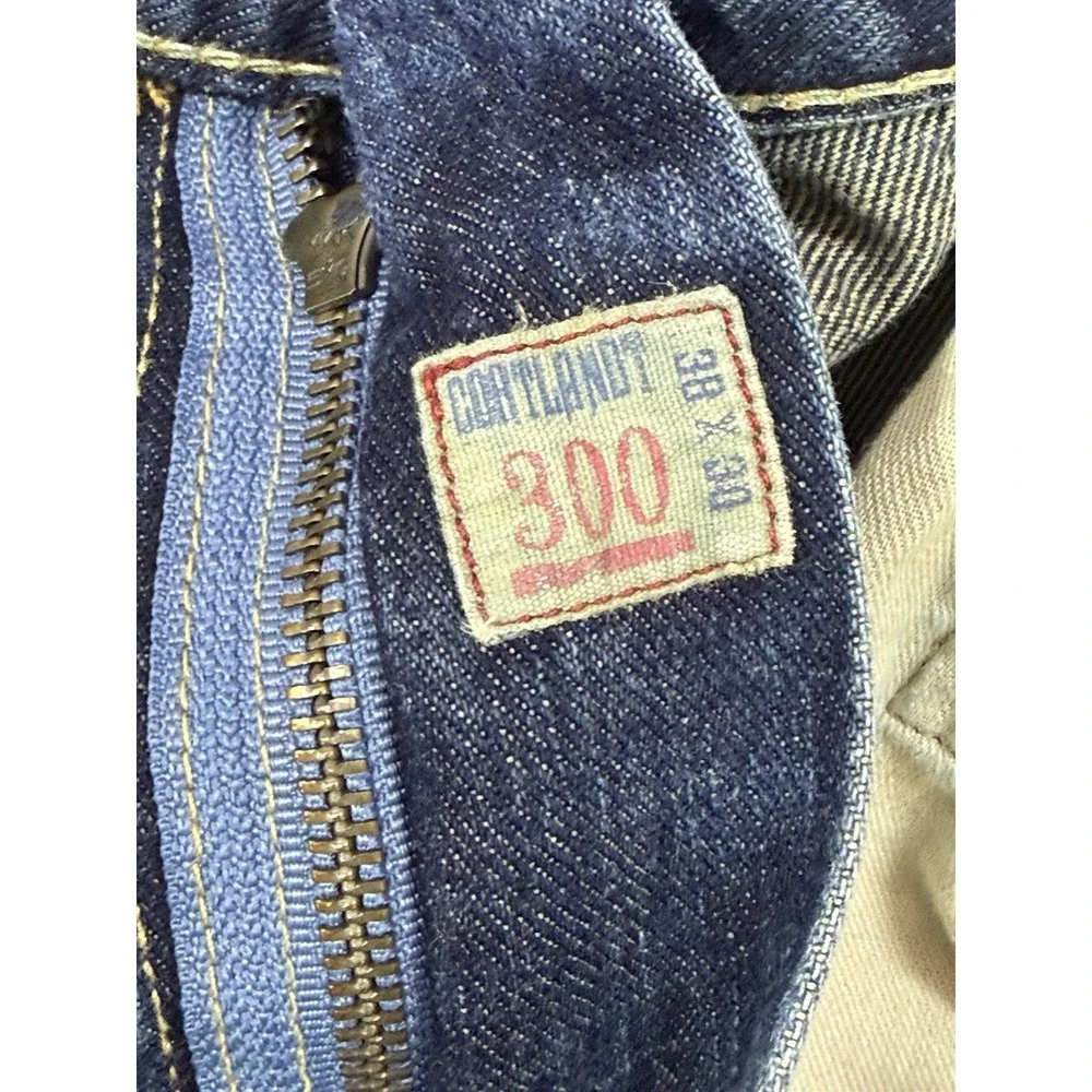 Polo Ralph Lauren Jeans Mens 38x30 Blue Cortlandt 300 Dark Wash Straight Relaxed